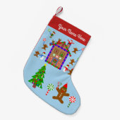 Gingerbrood House #2 Kerststop Kleine Kerstsok (Voorkant (Hangend))