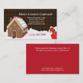 Gingerbrood House Bakery Cookie Visitekaartje (Voorkant / Achterkant)