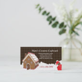 Gingerbrood House Bakery Cookie Visitekaartje (Staand voorkant)