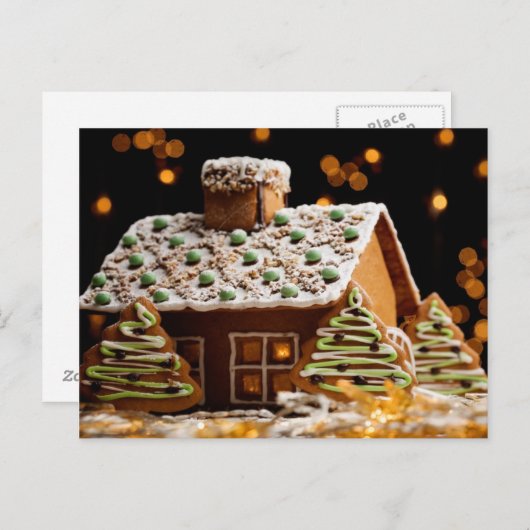Gingerbrood House Briefkaart (Voorkant / Achterkant)