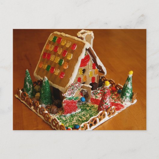 Gingerbrood House Briefkaart (Voorkant)