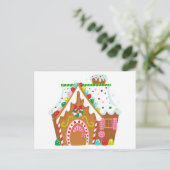 Gingerbrood House Briefkaart (Staand voorkant)