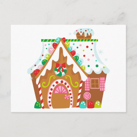 Gingerbrood House Briefkaart (Voorkant)