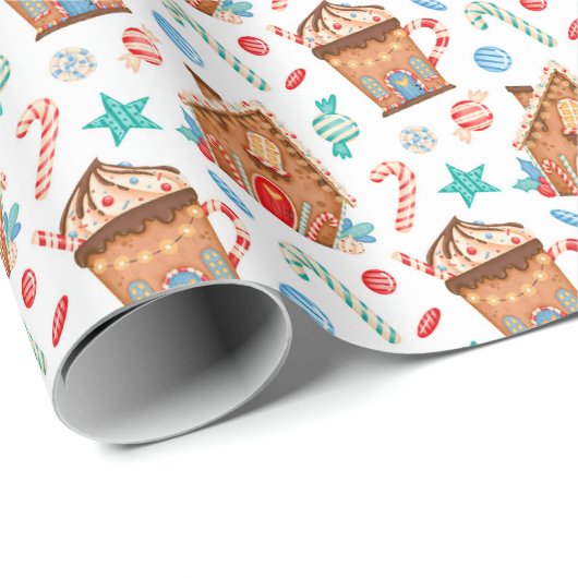 Gingerbrood House Cadeaupapier (Rol Hoek)