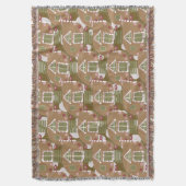 Gingerbrood House Camper Pink Deken (Voorkant Verticaal)