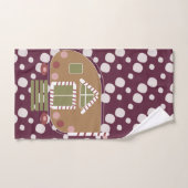 Gingerbrood House Camper Wine Bath Towel Set Bad Handdoek (Handdoek)