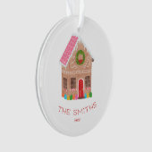 Gingerbrood House Ceramic Ornament (voorkant)
