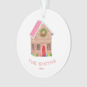 Gingerbrood House Ceramic Ornament (voorkant)