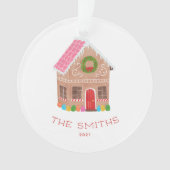 Gingerbrood House Ceramic Ornament (voorkant)