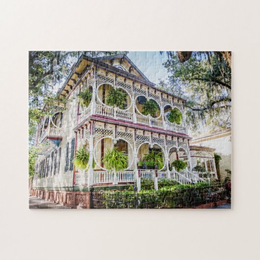 Gingerbrood House Charming Savannah Foto Puzzle Legpuzzel (Horizontaal)