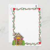 Gingerbrood House Corner Briefkaart (Voorkant / Achterkant)