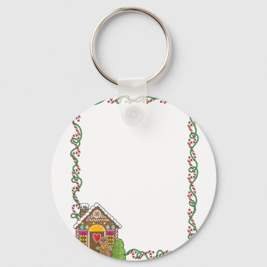 Gingerbrood House Corner Sleutelhanger (Voorkant)