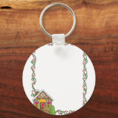Gingerbrood House Corner Sleutelhanger (Voorkant)