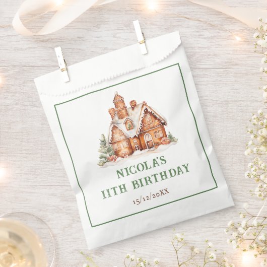 Gingerbrood House Decorting Birthday Party Bedankzakje (Geknipt)