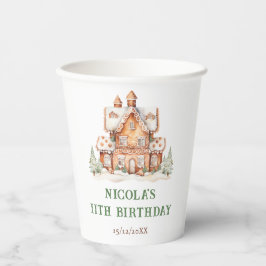 Gingerbrood House Decorting Birthday Party Papieren Bekers