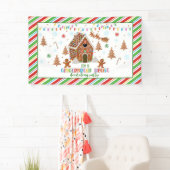 Gingerbrood House Decorting Party Banner (Insitu)