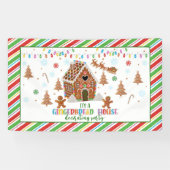 Gingerbrood House Decorting Party Banner (Horizontaal)