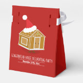 Gingerbrood House Decorting Party Bedankdoosjes (Achterkant)