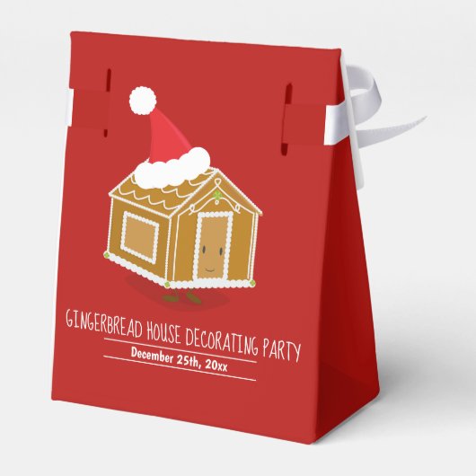 Gingerbrood House Decorting Party Bedankdoosjes (Achterkant)