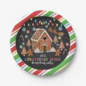 Gingerbrood House Decorting Party Bord - Blk (Voorkant)