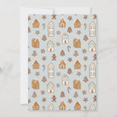 Gingerbrood House Decorting Party Kaart (Achterkant)