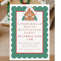 Gingerbrood House Decorting Party