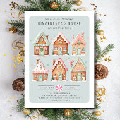 Gingerbrood House Decorting Party Kaart
