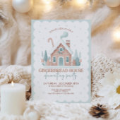 Gingerbrood House Decorting Party Kaart