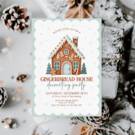 Gingerbrood House Decorting Party Kaart