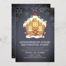 Gingerbrood House Decorting Party