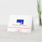 Gingerbrood House en Dog in sneeuw Feestdagen Kaart (Achterkant)