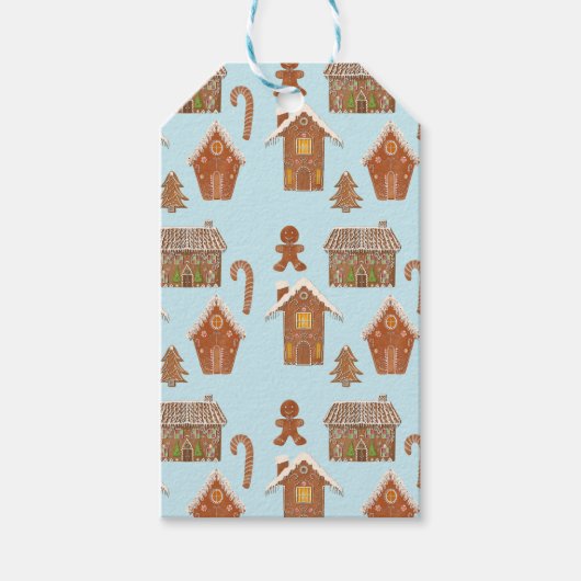 Gingerbrood House en Gingerbrood Koekjes Cadeaulabel (Voorkant)