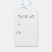 Gingerbrood House en Gingerbrood Koekjes Cadeaulabel (Achterkant)