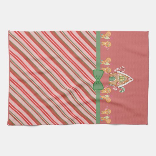 Gingerbrood House en Gingerbrood Mannen Theedoek (Horizontaal)