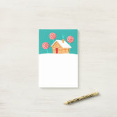 Gingerbrood House en Lollipops Post-it® Notes (Op bureau)