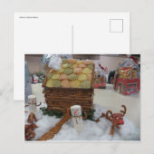 Gingerbrood House en Snowmen Briefkaart (Voorkant / Achterkant)