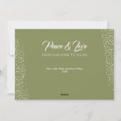 GingerBrood House Flat Kerstmis Feestdagenkaart (Achterkant)