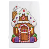 Gingerbrood House Gift Bag Medium Cadeauzakje (Achterkant)
