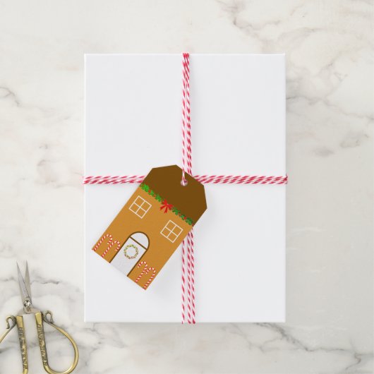 Gingerbrood House Gift Label Cadeaulabel (Met Touw)