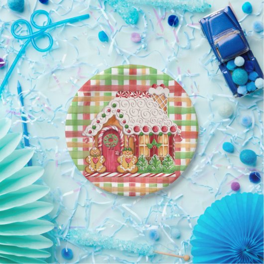 Gingerbrood House Gingerbrood Family Paper Bord (Feest)