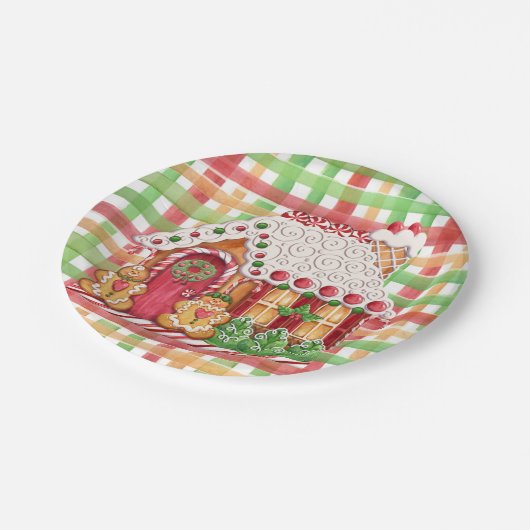 Gingerbrood House Gingerbrood Family Paper Bord (Gekanteld)