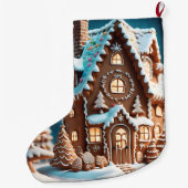Gingerbrood House Grote Kerstsok (Achterkant)