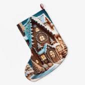 Gingerbrood House Grote Kerstsok (Achterkant (Hangend))