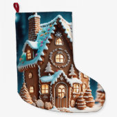 Gingerbrood House Grote Kerstsok (Voorkant)