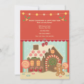 Gingerbrood House Holiday Moving Announement Feestdagenkaart (Voorkant)