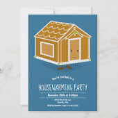 Gingerbrood House Housewarming Party Uitnodiging (Voorkant)