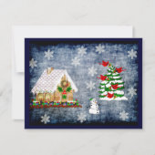 Gingerbrood House in Snow Kaart (Voorkant)