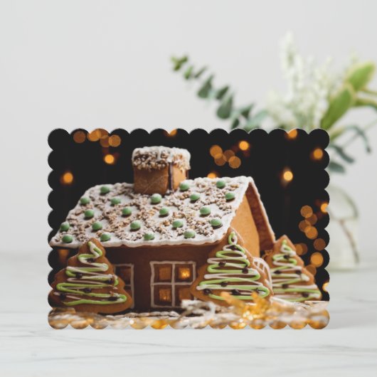 Gingerbrood House Kaart (Staand voorkant)