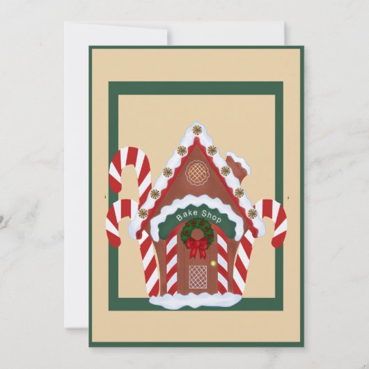 Gingerbrood House Kaart (Achterkant)