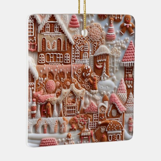 Gingerbrood House Keramisch Ornament (Rechts)